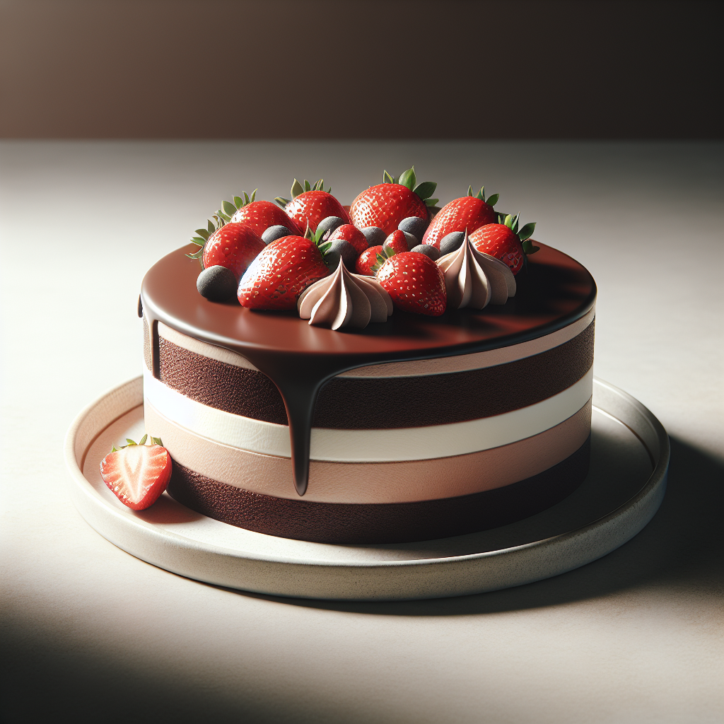 Decadent Chocolate and Strawberry Cake Recipe